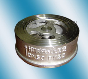 wafer single plate check valve单板对夹式止回阀